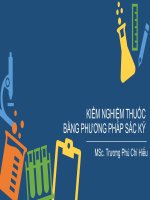 kiểm nghiệm thuốc bằng phương pháp sắc ký