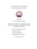 thực trạng truyền thông về ảnh hưởng của hậu covid 19 đến sức khỏe con người trên các phương tiện thông tin đại chúng tiểu luận xã hội học