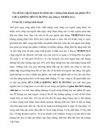 đề bài lập kế hoạch tài chính cho ý tưởng kinh doanh sản phẩm sữa chua không béo ít đường của công ty morinaga