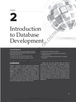 CHAPTER 2 INTRODUCTION TO DATABASE DEVELOPMENT