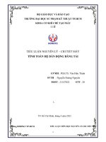 tiểu luận nguyên lý chi tiết máy tính toán hệ dẫn động băng tải