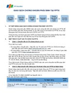 GIAO DỊCH CHỨNG KHOÁN PHÁI SINH TẠI FPTS