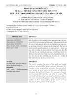 TỔNG QUAN NGHIÊN CỨU VỀ GIÁO DỤC KỸ NĂNG MỀM CHO HỌC SINH TIẾP CẬN THEO MÔ HÌNH GIÁO DỤC CẢM XÚC - XÃ HỘI