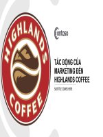 tác động của marketing đến highlands coffee