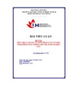 nêu thāc trạng và giải pháp căn cơ cho tình hình giao thông đô thị tp hcm hiện nay