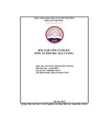 bài tập lớn cuối kỳ môn xã hội học đại cương hãy tìm hiểu 1 chủ đề nghiên cứu thuộc lĩnh vực nông thôn đô thị hoặc gia đình