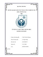 xây dựng và phát triển thương hiệu mondelez kinh đô