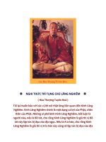 NGHI THỨC TRÌ TỤNG CHÚ LĂNG NGHIÊM ĐIỂM CAO