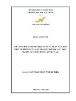 phương pháp đánh giá hiệu suất và phân tích tổn thất hệ thống của các nhà máy điện quang điện nghiên cứu điển hình tại việt nam