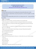 ĐỀ THI HỌC KÌ II BỘ SÁCH– ĐỀ SỐ 1 MÔN: KHOA HỌC TỰ NHIÊN 8