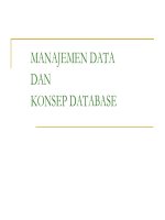 MANAJEMEN DATA DAN KONSEP DATABASE