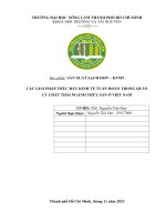 tiểu luận các giải pháp thúc đẩy kinh tế tuần hoàn trong quản lý chất thải ngành thủy sản ở việt nam