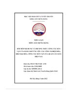 đổi mới nội dung và phương thức công tác dân vận của đảng đáp ứng yêu cầu công nghiệp hóa hiện đại hóa công tác dân vận của quận cầu giấy hiện nay