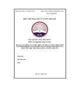 tác động của việc học tập trực tuyến trong bối cảnh dịch bệnh covid 19 đối với sức khỏe tinh thần của sinh viên học viện báo chí và tuyên truyền