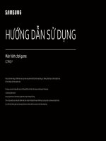 HƯỚNG DẪN SỬ DỤNG MÀN HÌNH SAMSUNG C27RG5