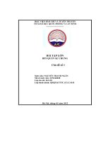 bài tập lớn hp3 quân sự chung chủ đề số 1