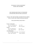 thư viện sách mini giải pháp giữ gìn sự trong sáng của tiếng việt với đối tượng học sinh thpt