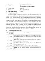 QUẢN TRỊ MARKETING (MARKETING MANAGEMENT)