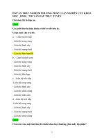 Đáp Án trắc nghiệm phương pháp luận nghiên cứu khoa học   hm01 - hm55 - 02 tín chỉ - sửa ngày 02.08.2025 -   Thi vấn Đáp trực tuyến
Chú ý copy phần Mô tả rồi dán vào file tài liệu Vì câu hỏi và đáp án cập nhật mới để ở phần Mô tả.