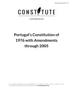 Portugal''s Constitution of 1976 with Amendments through 2005