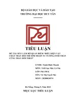 đề tài hãy làm rõ quan điểm điều kiện vật chất thay đổi thì sớm muộn tư tưởng tinh thần cũng thay đổi theo