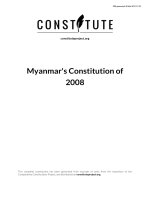 Myanmar''s Constitution of 2008
