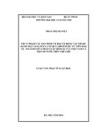 Luận văn thạc sĩ luật học: Tội vi phạm các quy định về bảo vệ động vật thuộc danh mục loài nguy cấp, quý, hiếm được ưu tiên bảo vệ - So sánh giữa pháp luật hình sự của Việt Nam và một số nước trên thế giới