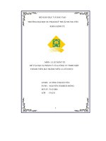 tiểu luận luật kinh tế đề tài địa vị pháp lý của công ty tnhh một thành viên mà thành viên là tổ chức