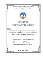 Chuyên đề thực tập tốt nghiệp: Phát triển hoạt động tín dụng đối với khách hàng doanh nghiệp vừa và nhỏ tại ngân hàng tmcp á châu chi nhánh Thăng Long