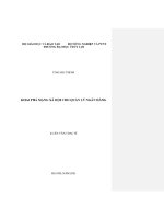 Luận văn thạc sĩ kỹ thuật: Khai phá mạng xã hội cho quản lý ngân hàng