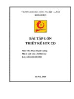 bài tập lớn thiết kế hệ thống cung cấp điện đề tài thiết kế hệ thống cung cấp điện cho nhà xưởng xí nghiệp công nghiệp