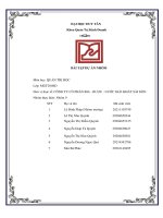 BÀI TẬP DỰ ÁN NHÓM Môn học QUẢN TRỊ HỌC Đơn vị thực tế CÔNG TY CỔ PHẦN BIA - RƯỢU - NƯỚC GIẢI KHÁT SÀI GÒN