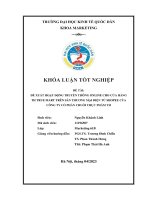 Khóa luận tốt nghiệp: Đề xuất hoạt động truyền thông online cho cửa hàng th true mart trên sàn thương mại điện tử shopee của công ty cổ phần chuỗi thực phẩm TH