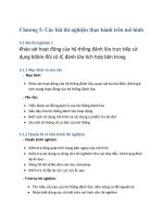 chương 5 các bài thí nghiệm thực hành trên mô hình