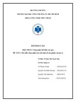 báo cáo học phần công nghệ chế biến rau quả đè tài 5 tìm hiểu công nghệ sản xuất một số sản phẩm rau gia vị