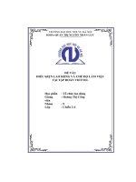 đề tài điều kiện lao động và chế độ làm việc tại tập đoàn viettel