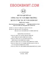 SỔ TAY - QUYỂN 4.2 CÔNG TÁC TƯ VẤN HIỆN TRƯỜNG - QUẢN LÝ DỰ ÁN, TƯ VẤN GIÁM SÁT PHIÊN BẢN 1.0_2010