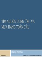tìm nguồn cung ứng và mua hàng toàn cầu