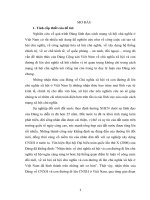 tiểu luận môn đường lối cmxhcn cnxh và con đường đi lên cnxh