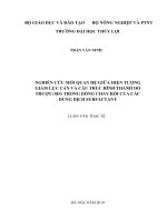 Luận văn thạc sĩ kỹ thuật: Nghiên cứu mối quan hệ giữa hiện tượng giảm lực cản và cấu trúc hình thành do trượt (SIS) trong dòng chảy rối của các dung dịch surfactant