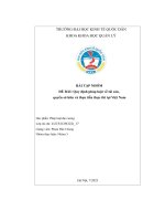 bài tập nhóm đề bài quy định pháp luật về tài sản quyền sở hữu và thực tiễn thực thi tại việt nam