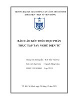 báo cáo kết thúc học phần thực tập tay nghề điện tử chương 1 thiết bị phần mềm và linh kiện thực hành