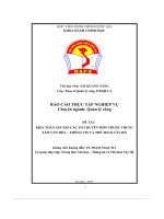 báo cáo thực tập nghiệp vụ kiện toàn sắp xếp các tổ chuyên môn thuộc trung tâm văn hóa thông tin và thể thao tây hồ