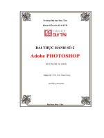 bài thực hành số 2 adobe photoshop