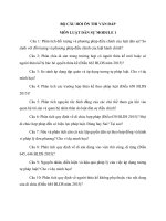 Bộ câu hỏi Ôn thi vấn Đáp