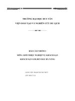 báo cáo nhóm 2 khách sạn golden bay đà nẵng