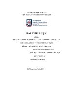 lý luận của chủ nghĩa mác lênin về thời kỳ quá độ lên chủ nghĩa xã hội và thực tiễn xây dựng xã hội chủ nghĩa xã hội ở việt nam