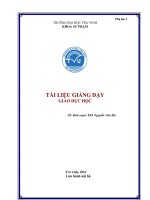 tài liệu giảng dạy giáo dục học