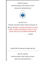 đề tài tìm hiểu văn hóa đàm phán của hàn quốc và phân tích mối quan hệ của hàn quốc với việt nam trong kinh doanh