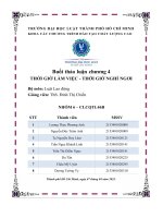 buổi thảo luận chương 4thời giờ làm việc thời giờ nghỉ ngơi